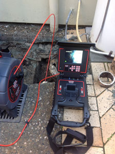 CCTV Drain Inspection In Progress CCTV Drain Inspection In Progress